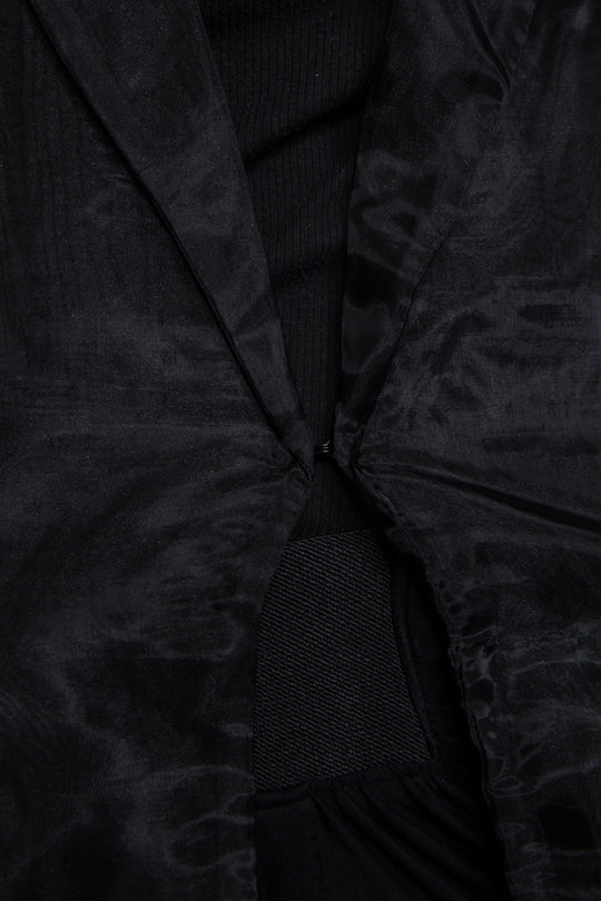 ETHER BLACK ORGANZA BLAZER