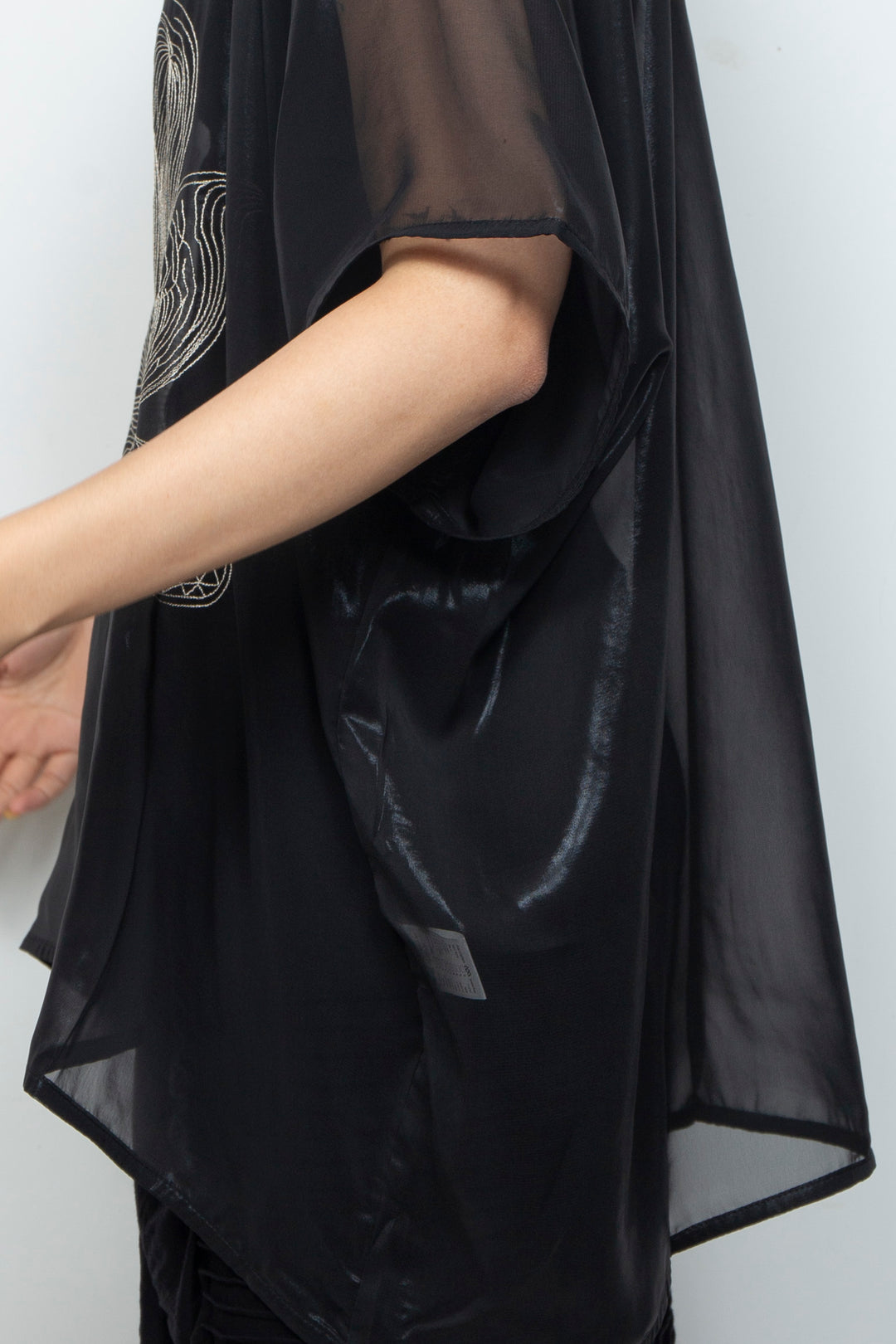 ETHER EMBROIDERED CHIFFON WIDE TOP