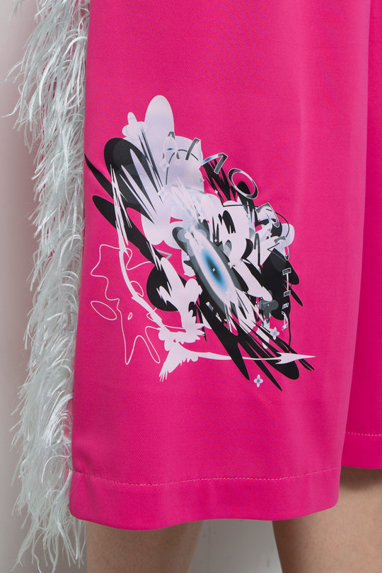 Neotene Basketball Shorts (Lucky Pink)