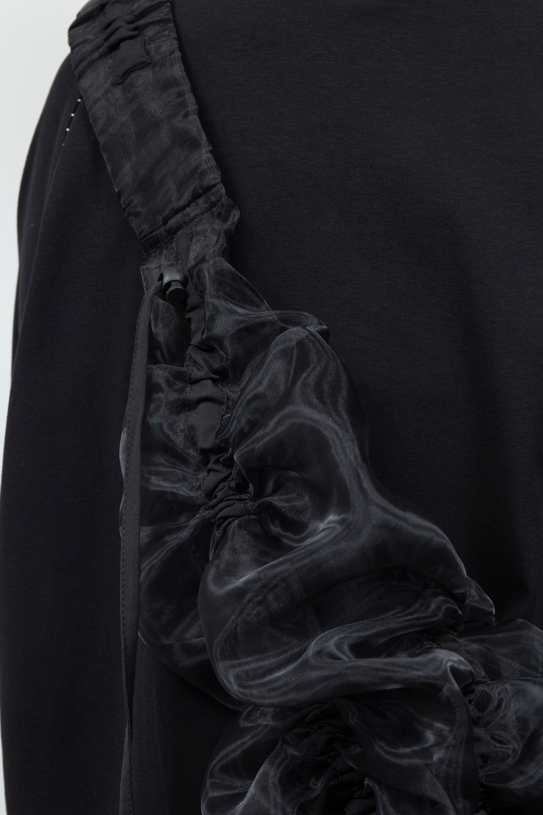 ETHER GATHERED VOLUMINOUS ORGANZA BAG