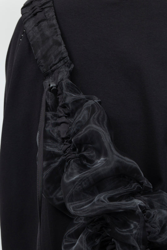 ETHER GATHERED VOLUMINOUS ORGANZA BAG