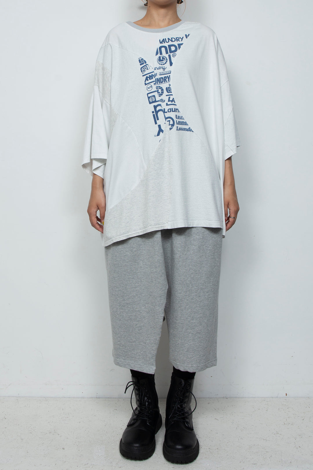 S/S Cut and Sewm (White / Gray)