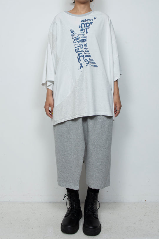 S/S Cut and Sewm (White / Gray)