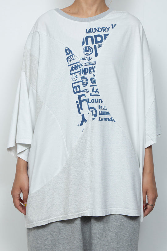 S/S Cut and Sewm (White / Gray)