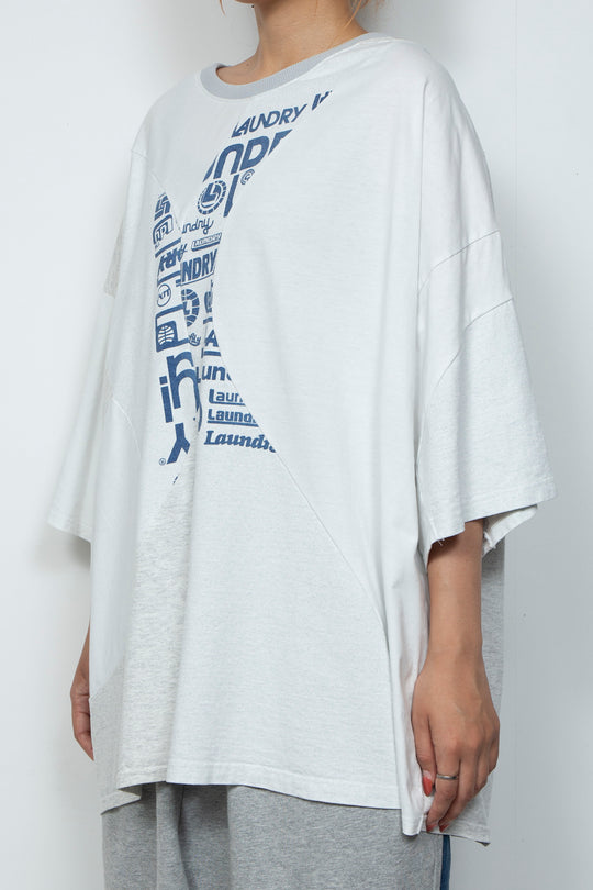 S/S Cut and Sewm (White / Gray)