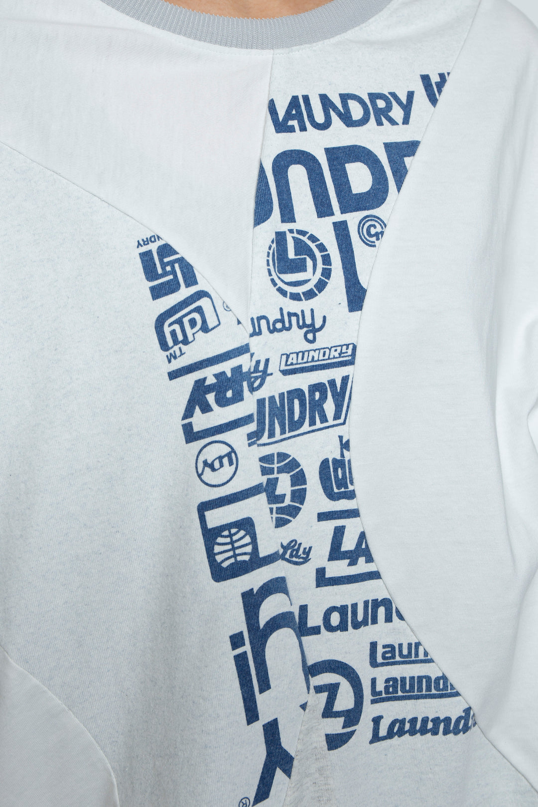 S/S Cut and Sewm (White / Gray)