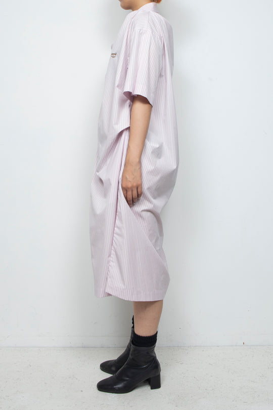 sign dress pink stripe