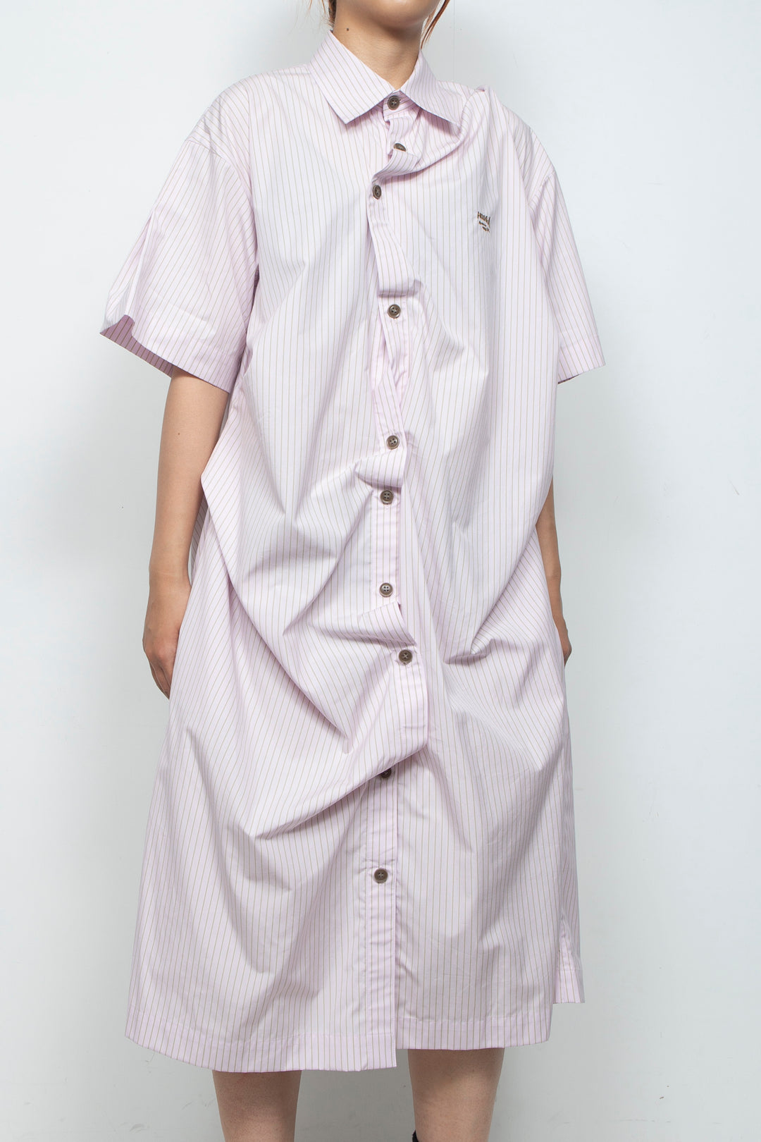 sign dress pink stripe
