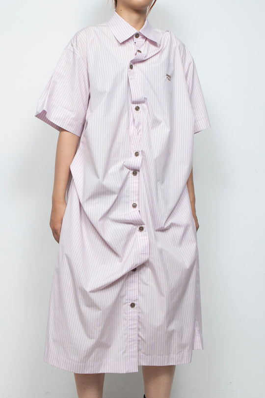 sign dress pink stripe