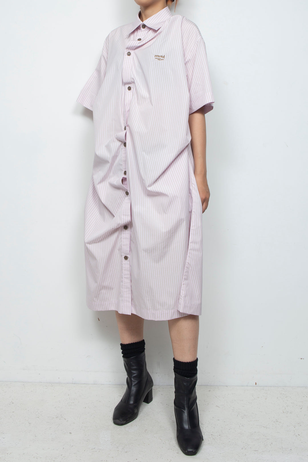sign dress pink stripe