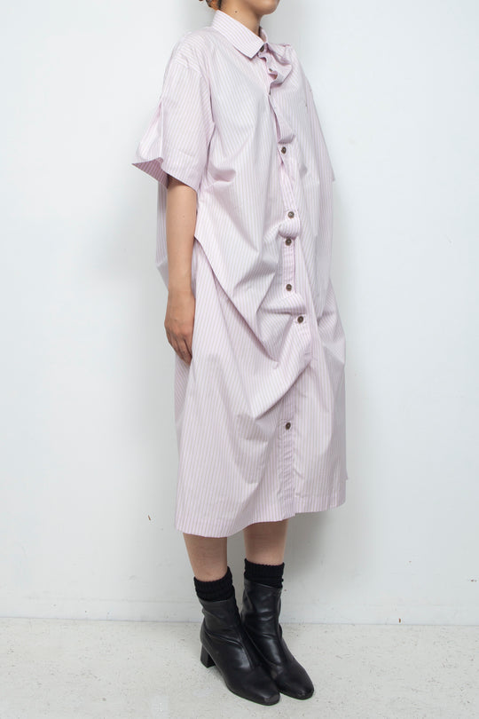 sign dress pink stripe