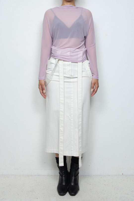 Lilac Pink Sheer layering Top