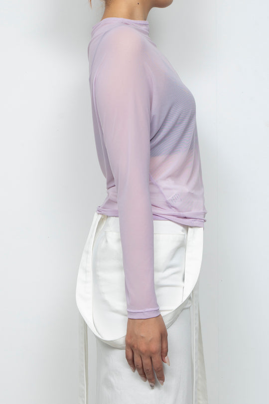 Lilac Pink Sheer layering Top