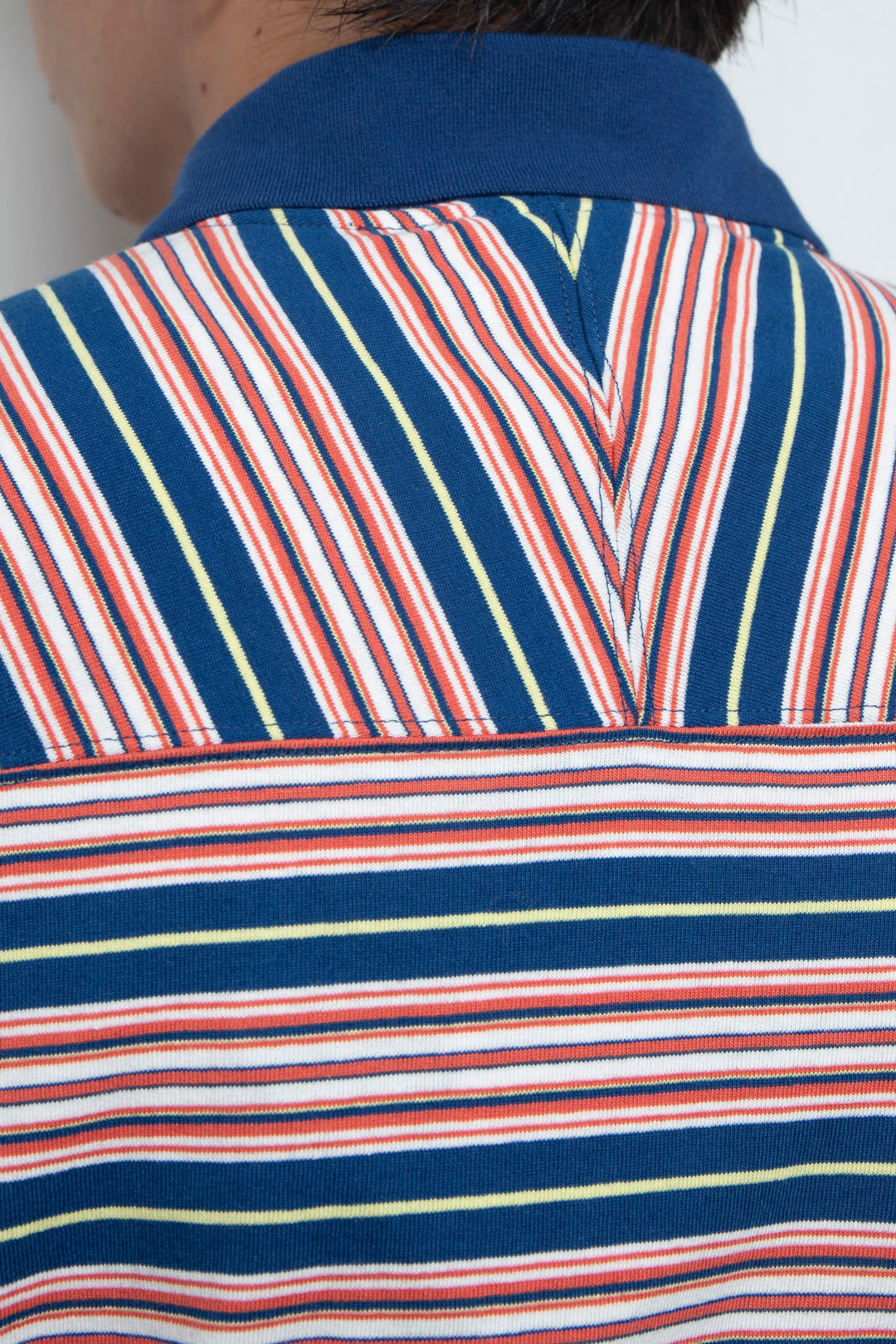 "ROESIE's" Nostalgic Border Polo Shirt NAVY