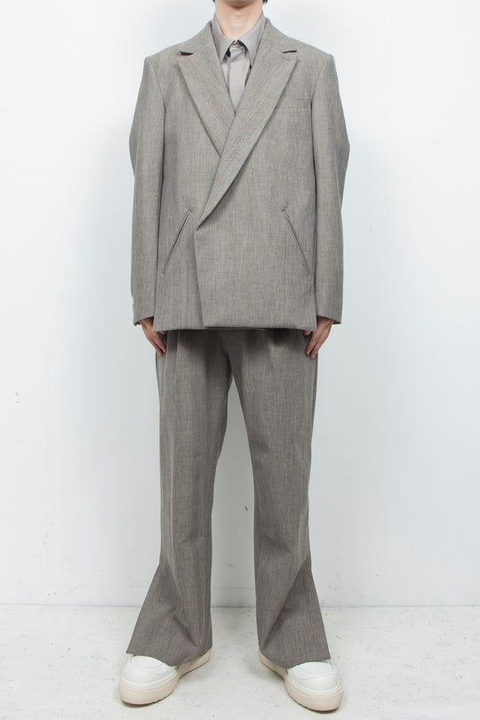 Double-breasted tailored jacket HERRINGBONE GR