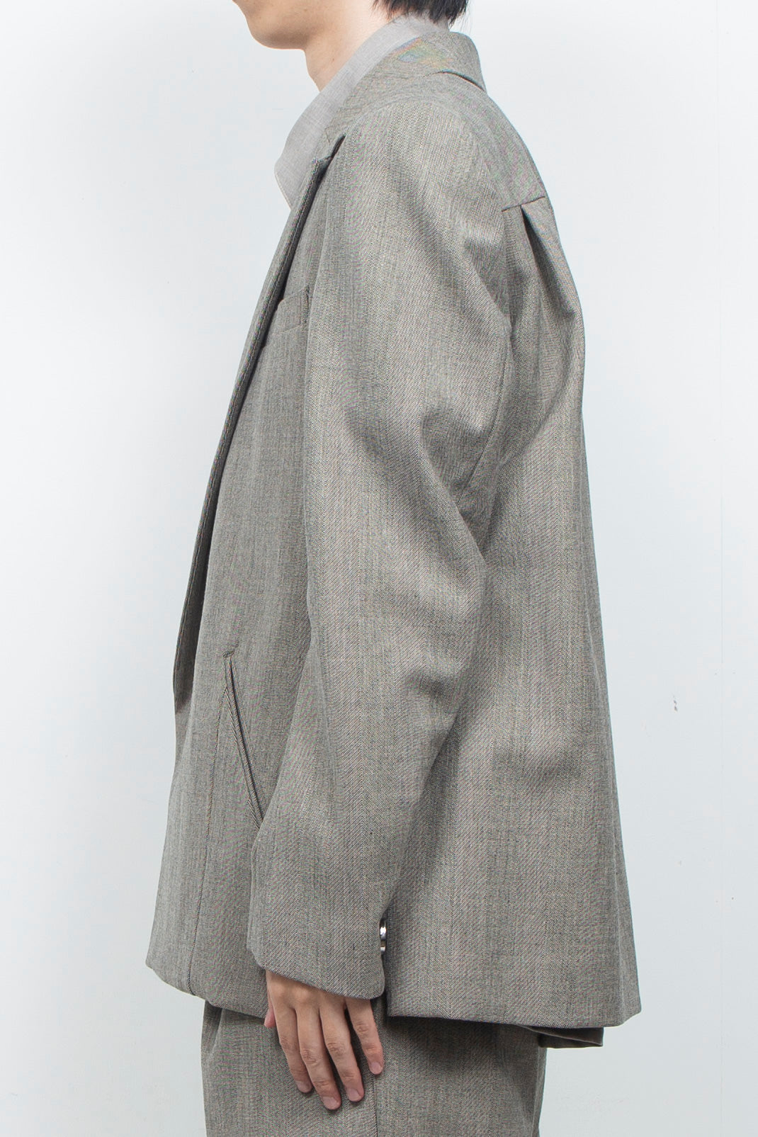 Double-breasted tailored jacket HERRINGBONE GR
