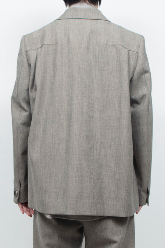 Double-breasted tailored jacket HERRINGBONE GR
