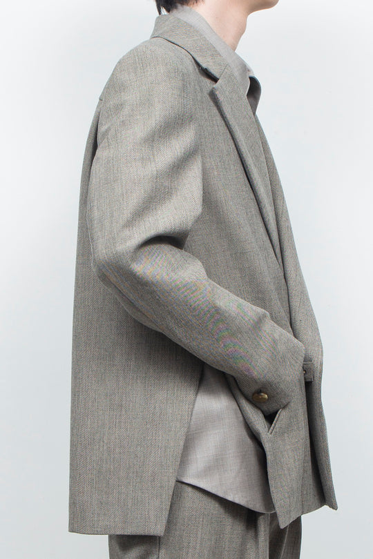 Double-breasted tailored jacket HERRINGBONE GR