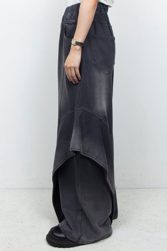 Angel Fin Layer Sweatpants Charcoal