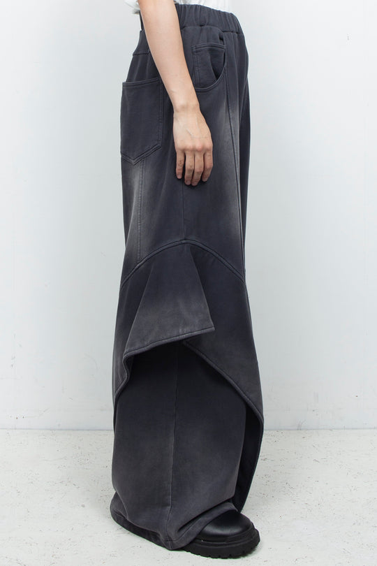 Angel Fin Layer Sweatpants Charcoal