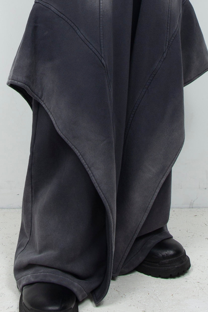 Angel Fin Layer Sweatpants Charcoal