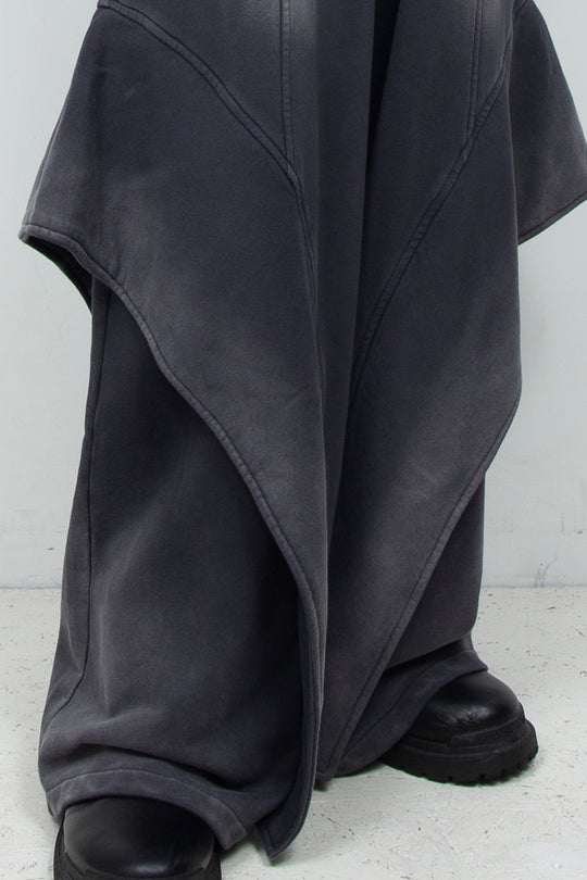 Angel Fin Layer Sweatpants Charcoal
