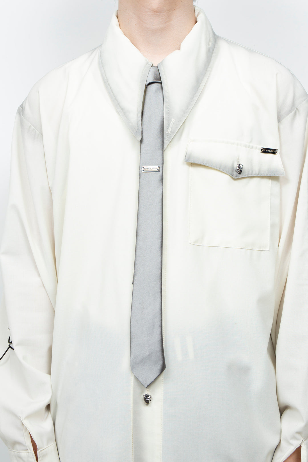 Narrow Tie Silver