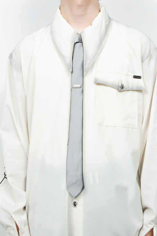 Narrow Tie Silver
