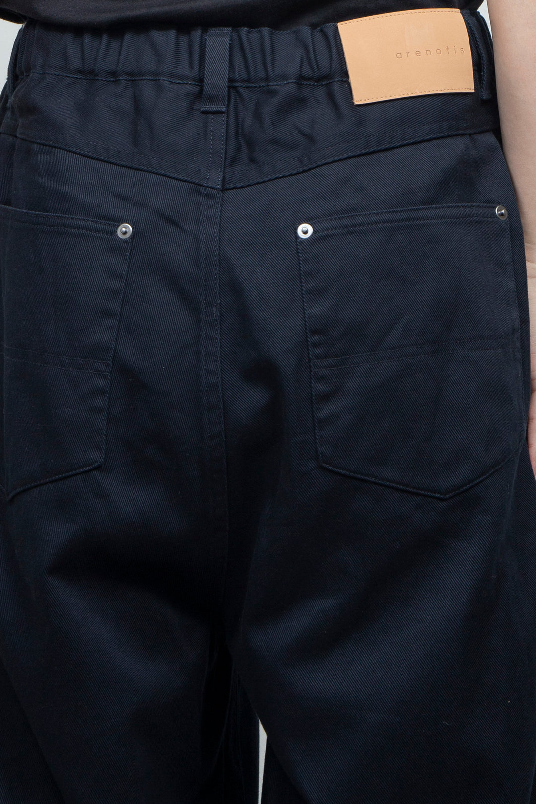 Clear Twill Crescent Wide 5-Pocket Trousers NAVY