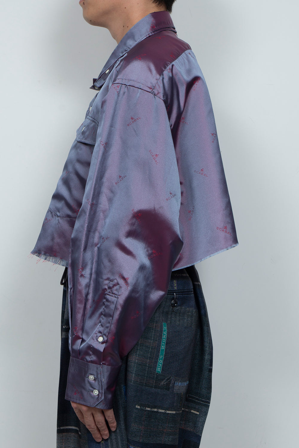SCABAL REBEL SPLATTER SHIRT PURPLE
