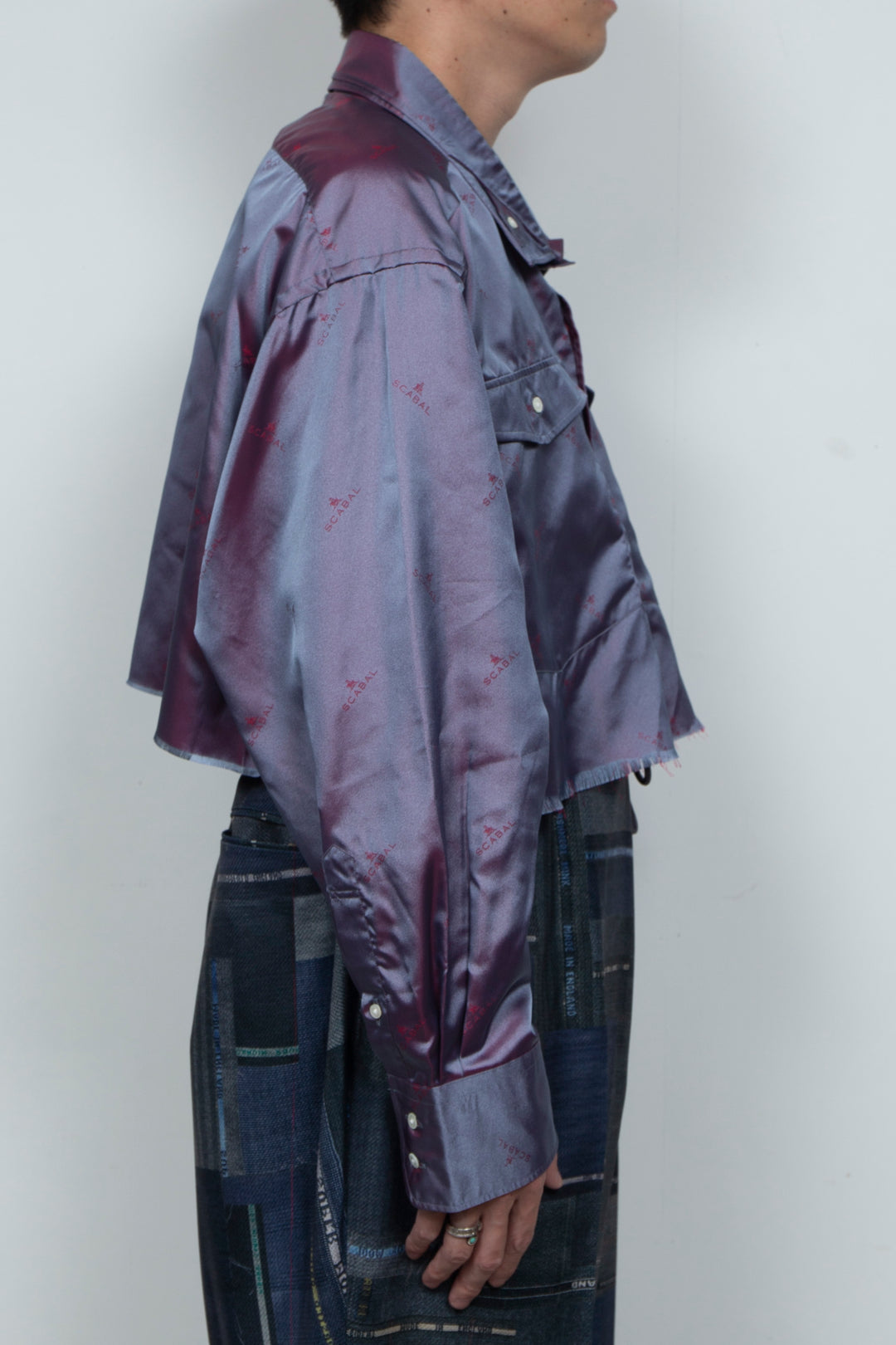 SCABAL REBEL SPLATTER SHIRT PURPLE