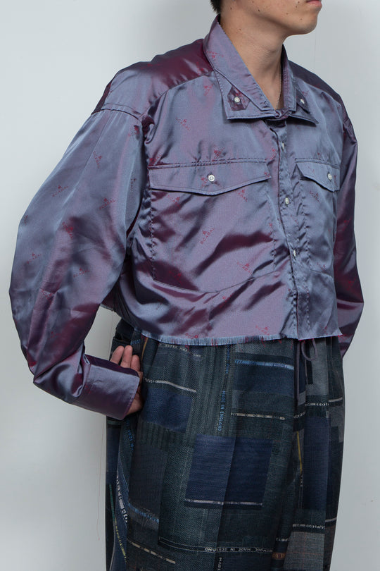 SCABAL REBEL SPLATTER SHIRT PURPLE