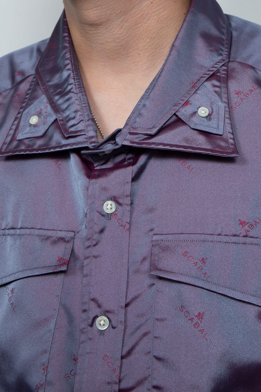 SCABAL REBEL SPLATTER SHIRT PURPLE