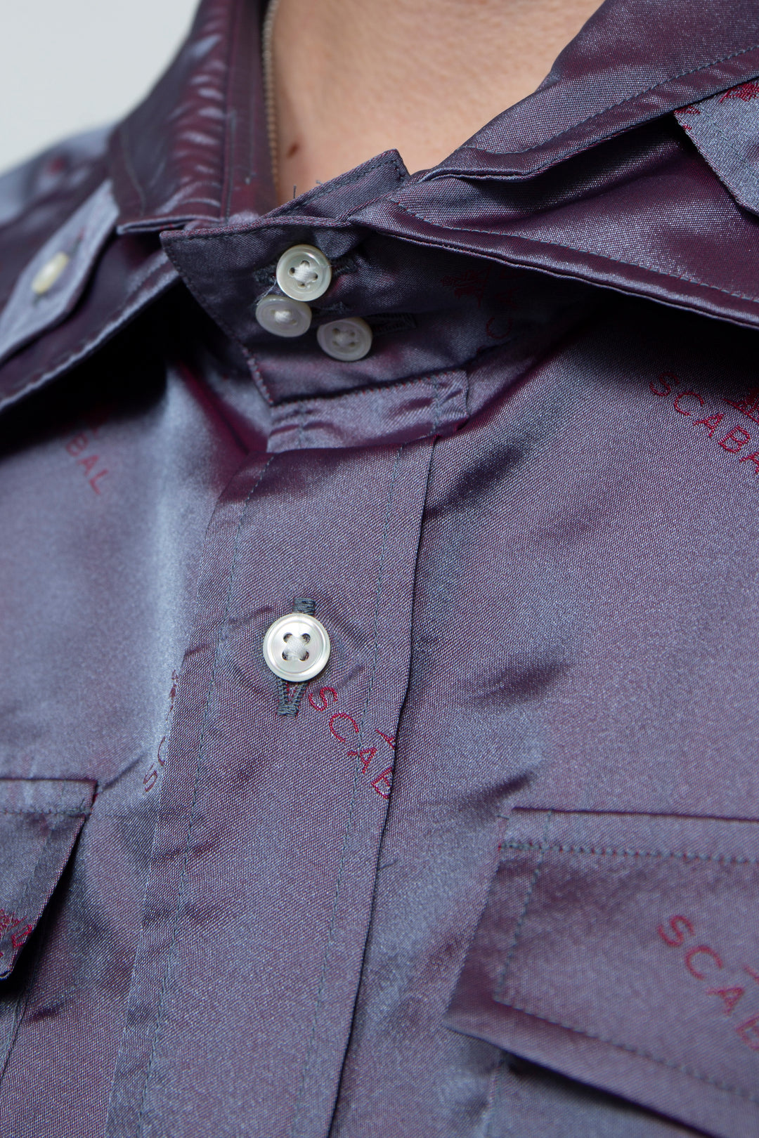 SCABAL REBEL SPLATTER SHIRT PURPLE