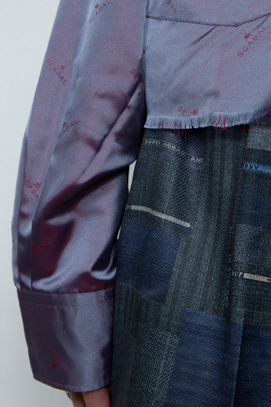 SCABAL REBEL SPLATTER SHIRT PURPLE