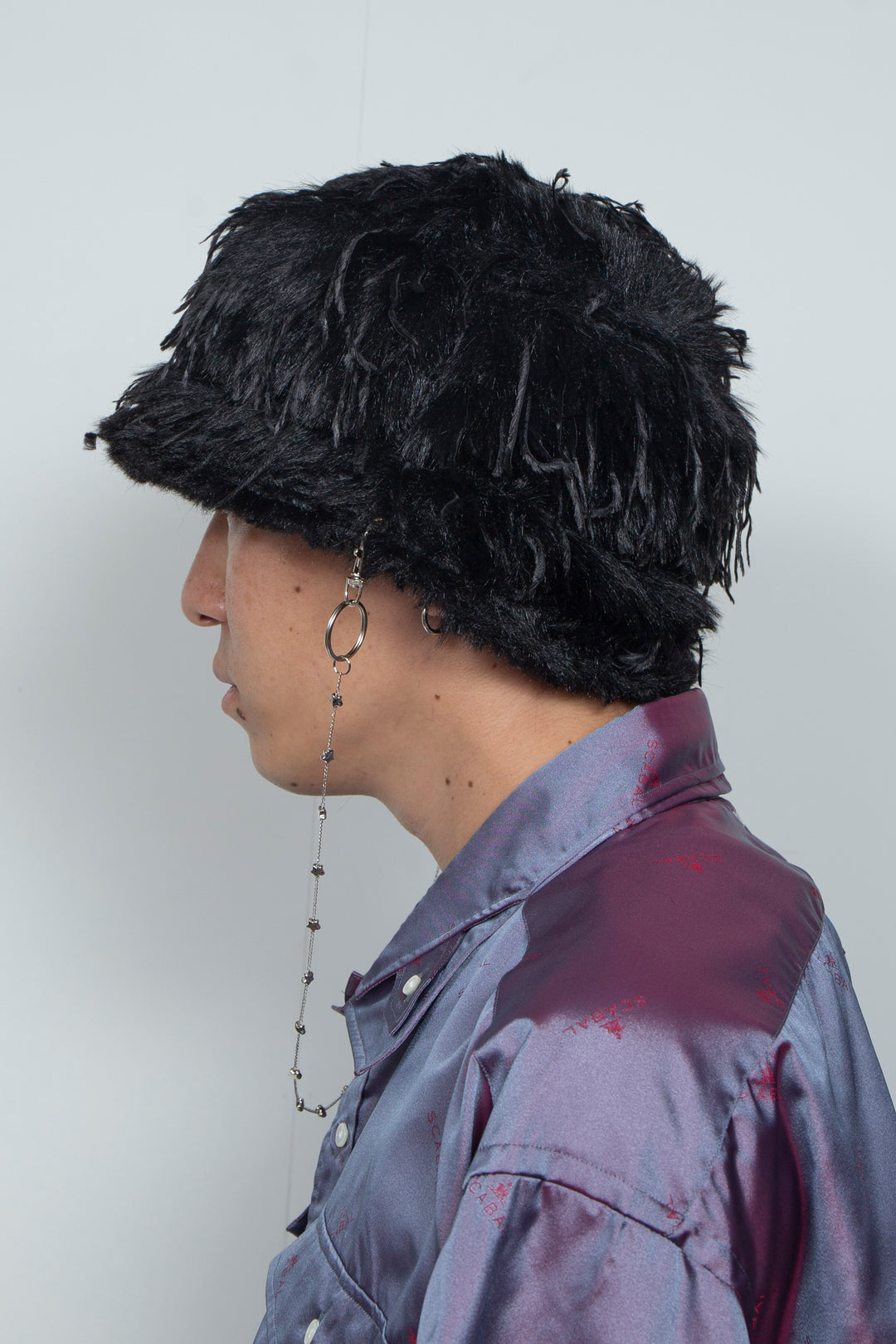 DETACHABLE JEWELRY BUCKET HAT BLACK