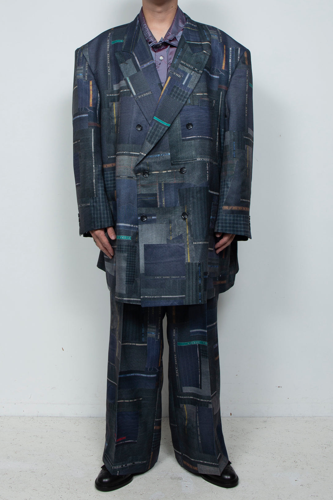 LUXURY SCRAPS TAILOR-MADE DOUBLE JKT BLACK