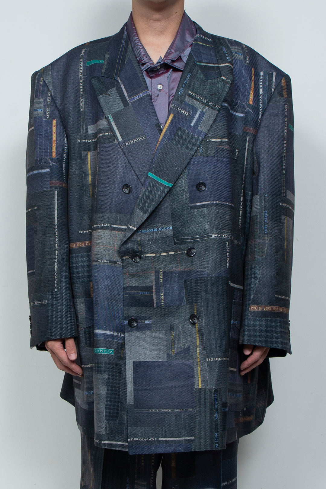 LUXURY SCRAPS TAILOR-MADE DOUBLE JKT BLACK