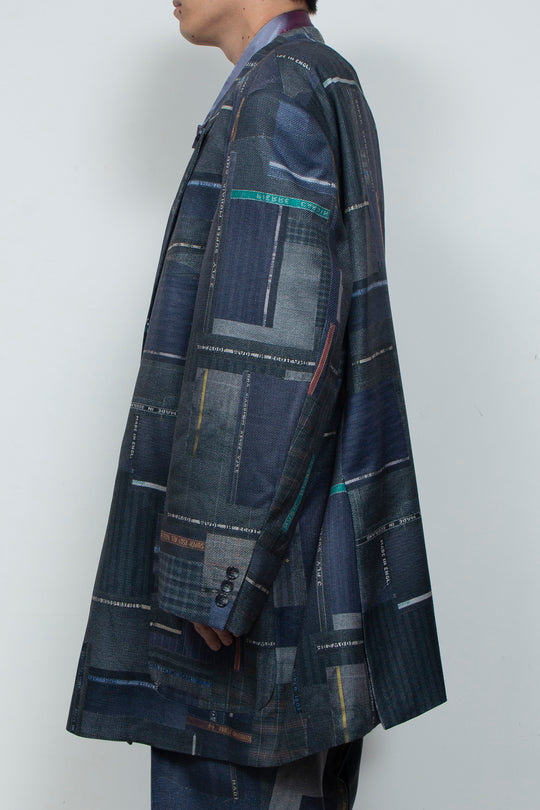 LUXURY SCRAPS TAILOR-MADE DOUBLE JKT BLACK