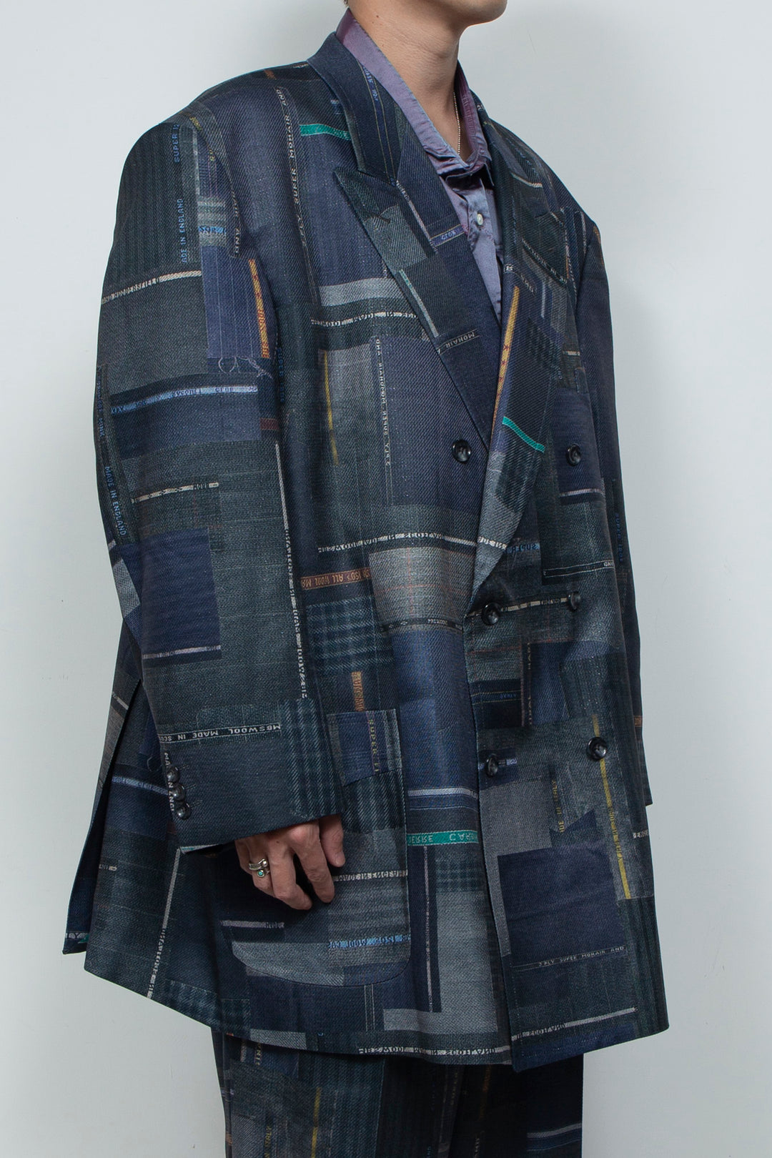 LUXURY SCRAPS TAILOR-MADE DOUBLE JKT BLACK