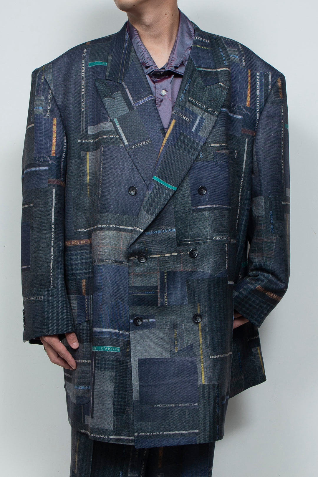 LUXURY SCRAPS TAILOR-MADE DOUBLE JKT BLACK