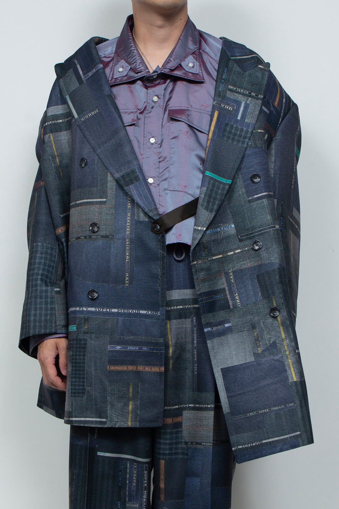 LUXURY SCRAPS TAILOR-MADE DOUBLE JKT BLACK