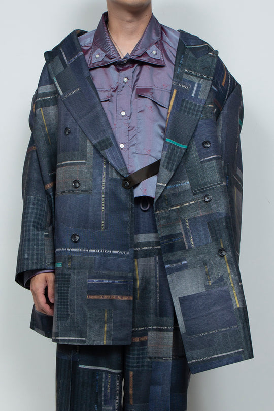LUXURY SCRAPS TAILOR-MADE DOUBLE JKT BLACK