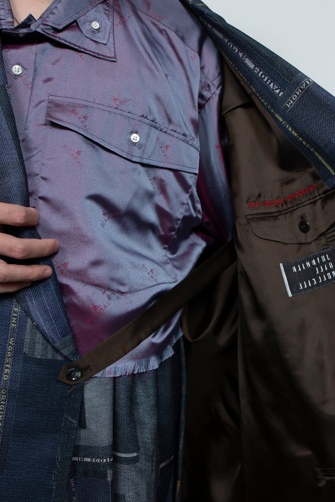 LUXURY SCRAPS TAILOR-MADE DOUBLE JKT BLACK