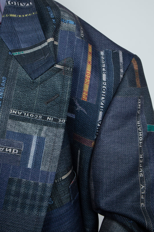LUXURY SCRAPS TAILOR-MADE DOUBLE JKT BLACK