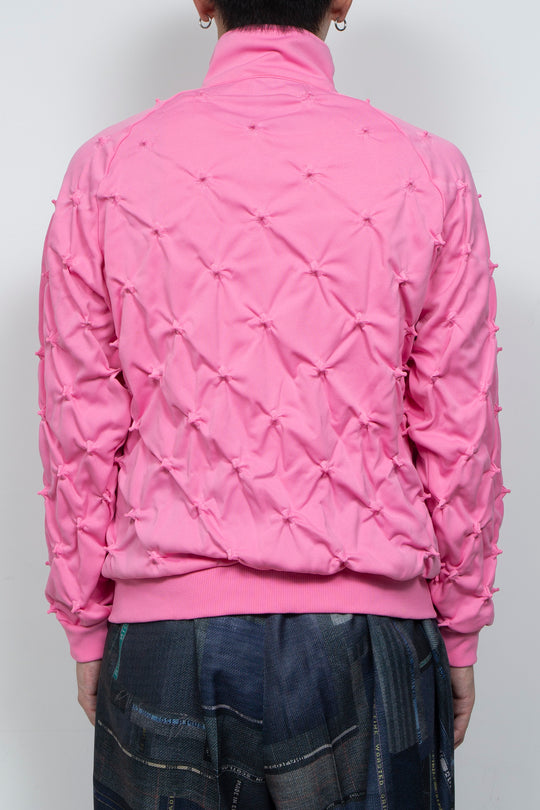 SHIBORI DISTORTION TRACK JKT W/CHARMS PINK