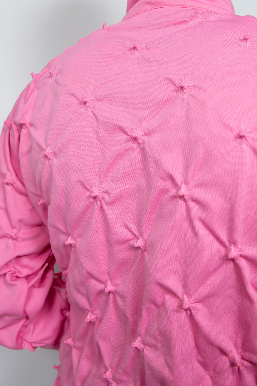 SHIBORI DISTORTION TRACK JKT W/CHARMS PINK