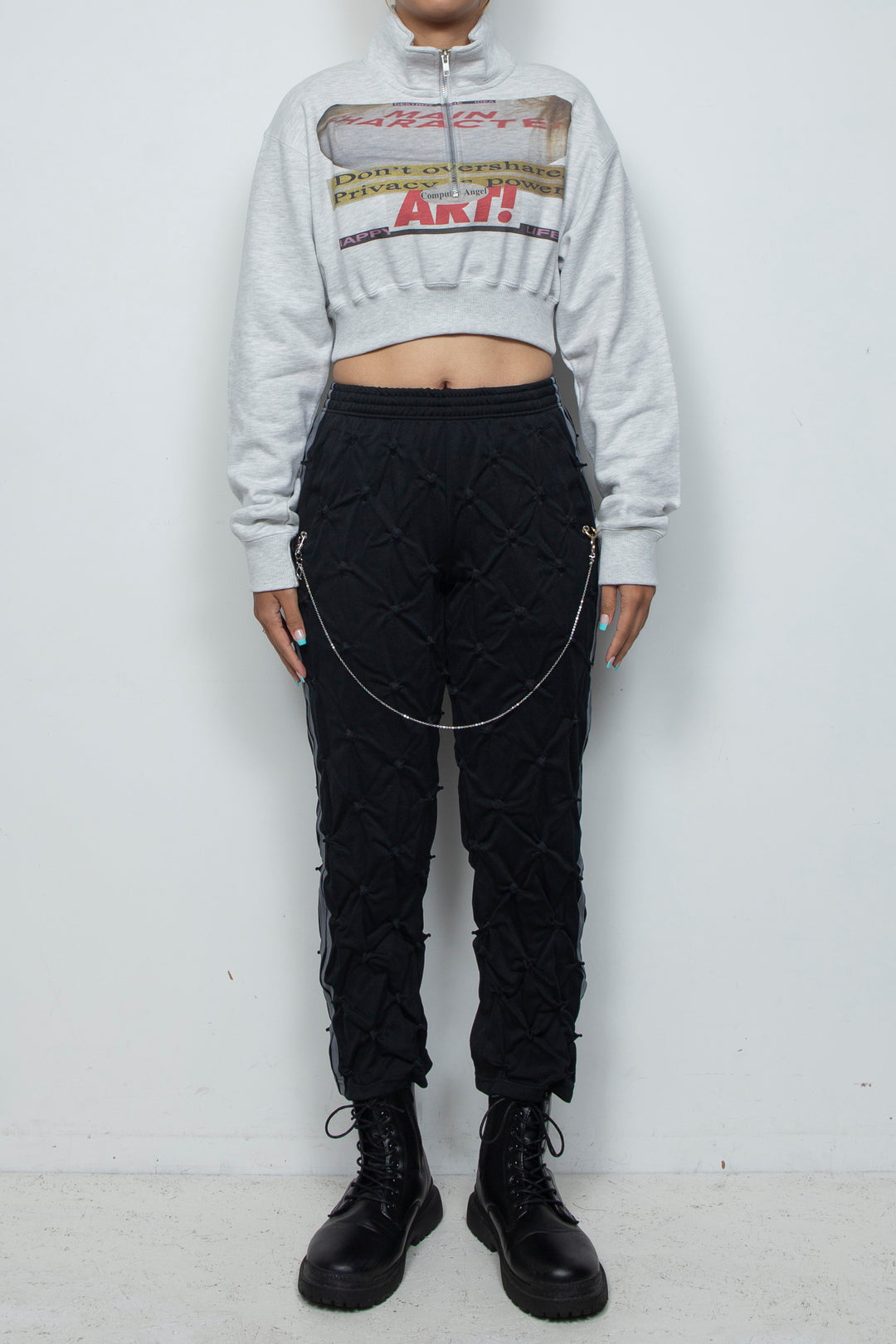 STUCK IN TRADITION TRACK PANTS BLACK