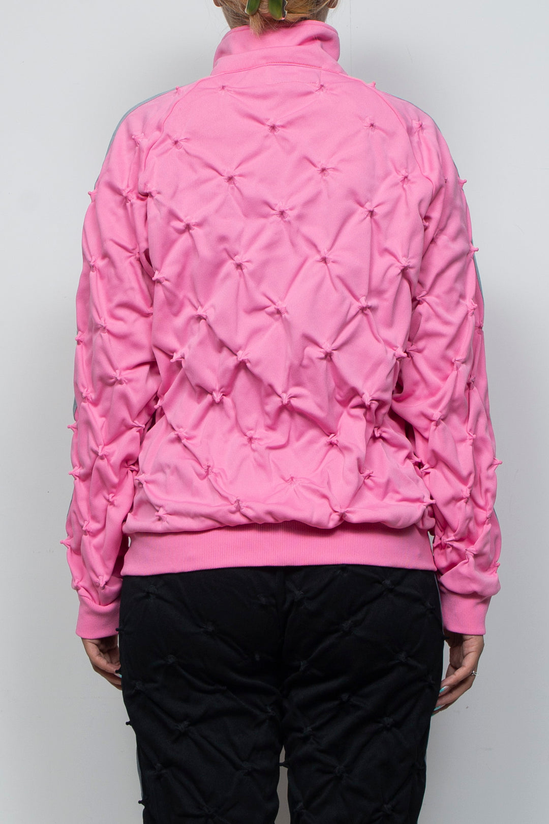 SHIBORI DISTORTION TRACK JKT W/CHARMS PINK