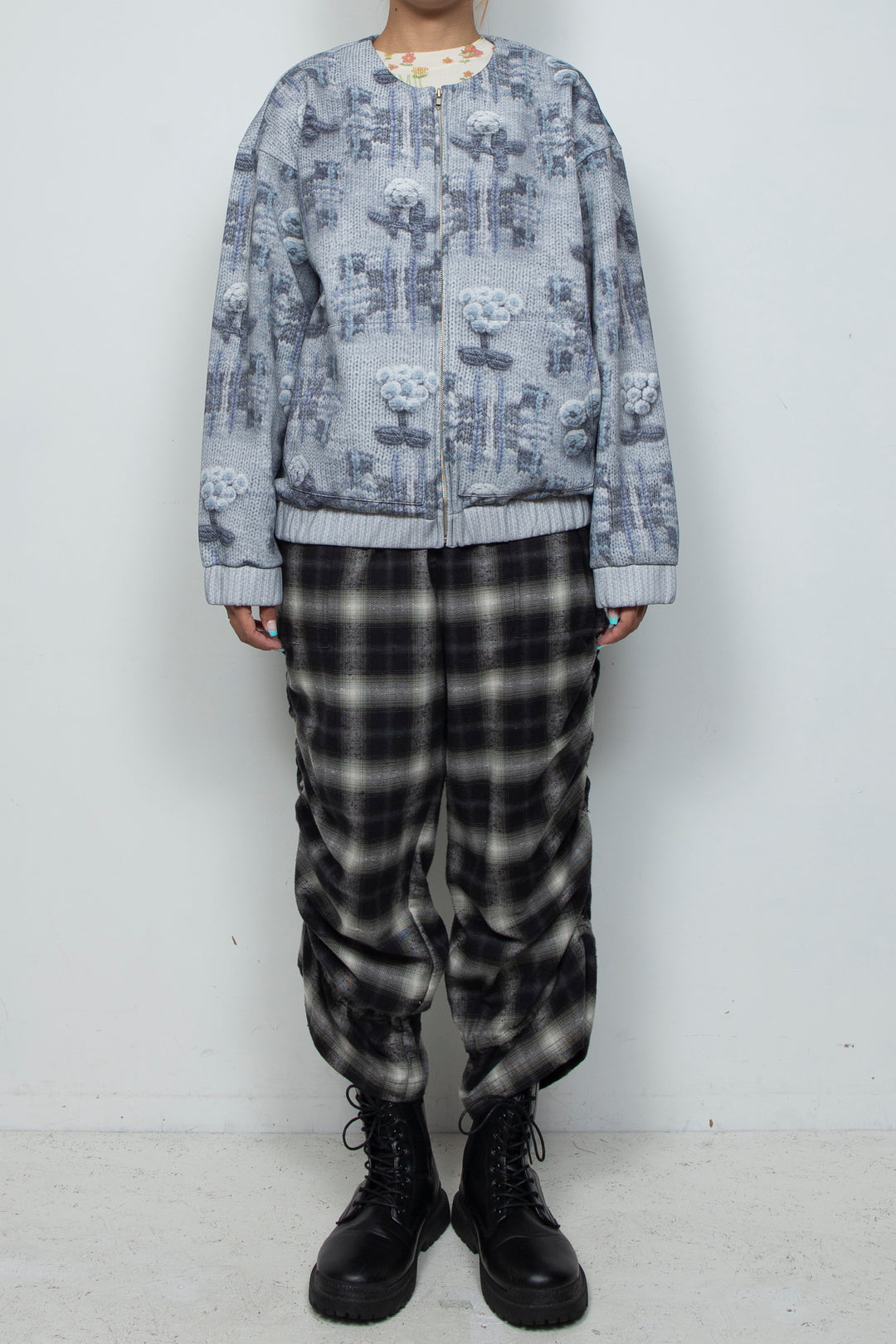 Printed Zip Blouson